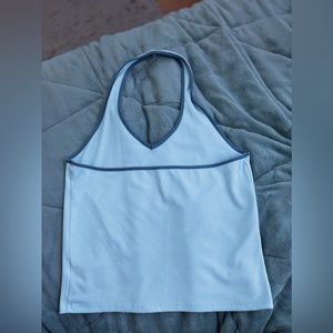 Light Blue Halter Top